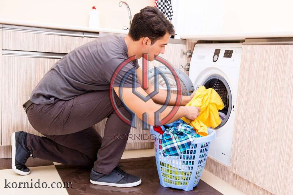 شستن لباسها در ماشین لباسشویی